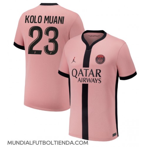 Camiseta Paris Saint-Germain Randal Kolo Muani #23 Tercera Equipación Replica 2024-25 mangas cortas